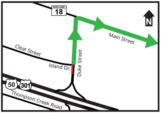 map of duke street exit