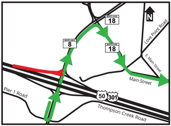 map of exit 37 route 8 overpass