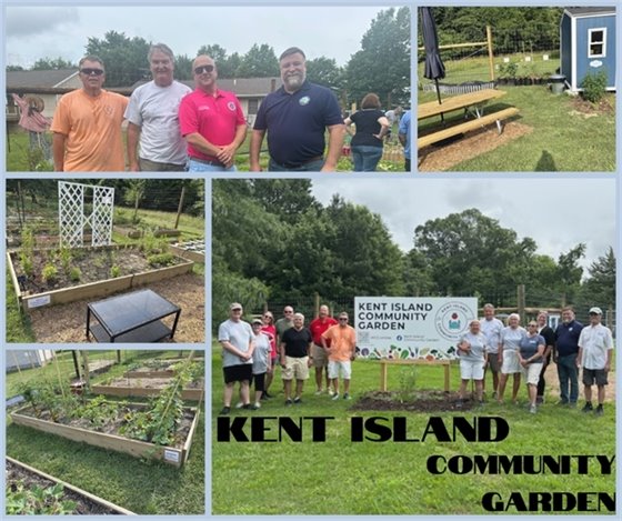pictures of a community garden on Kent Island
