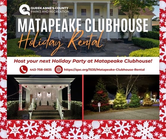 pictures of matapeake clubhouse decorated for christmas