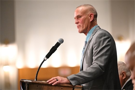 Man standing at the podium