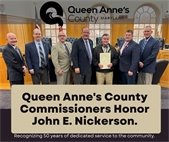 Picture of County Commissioners with John Nickerson