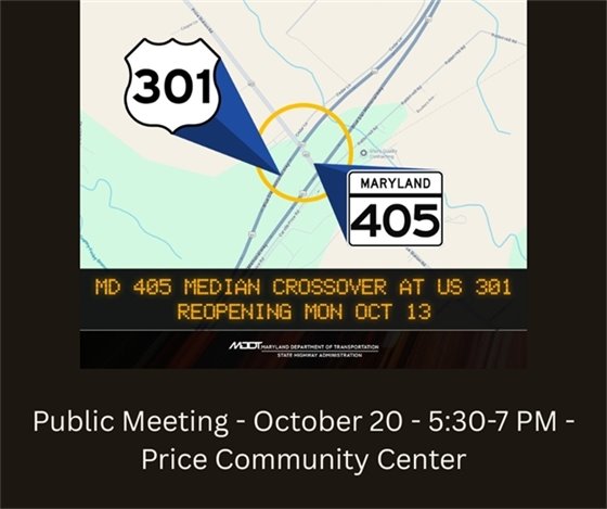 Map of 301 at 405 in Church Hill