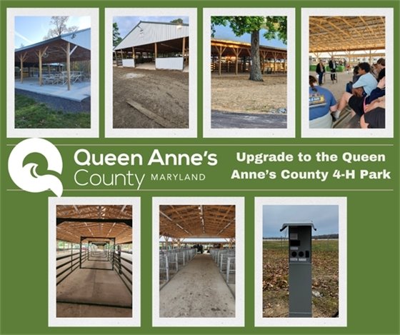pictures of the upgrades at the 4-H Park