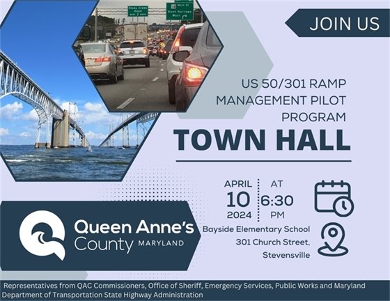 picture of the bay bridge and picture of traffic on kent island