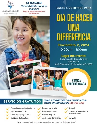 same flyer as above but in spanish