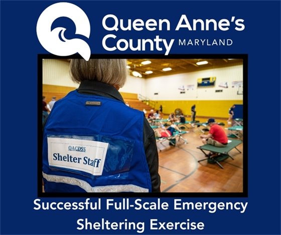 woman with blue vest that says shelter staff