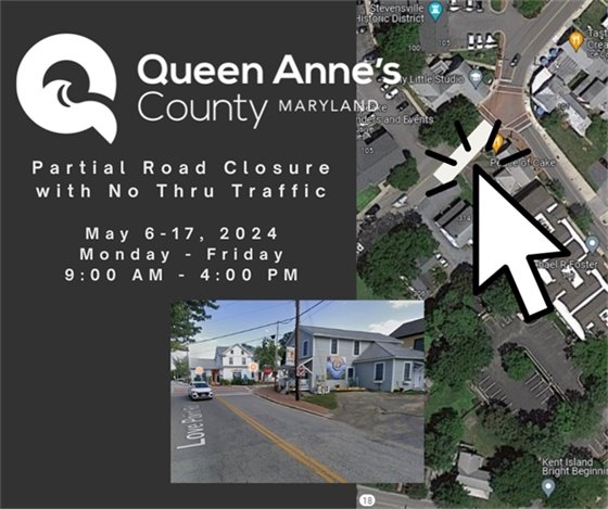 map and picture of downtown stevensville