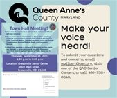 Town Hall Meeting at Grasonville Senior Center on Sept 21 from 1-3 PM