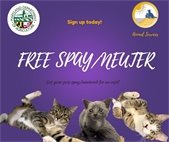 Free spay or neutering services