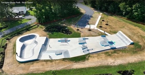 Picture of new Kent Island Skate Park