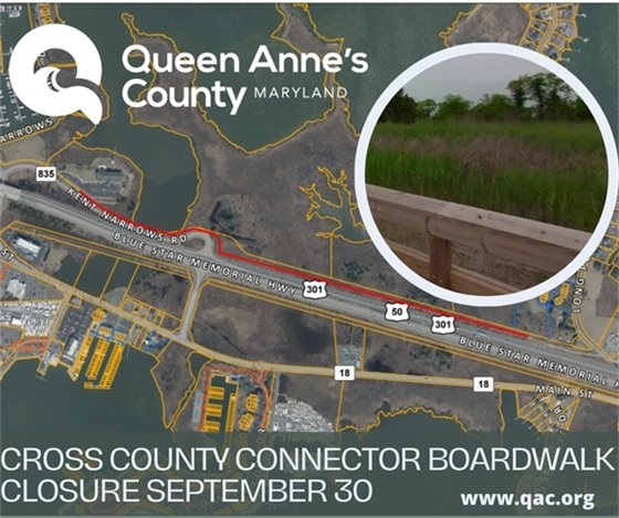 map of cross county connector boardwalk