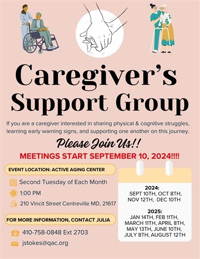 Caregiver's Support Group Flyer
