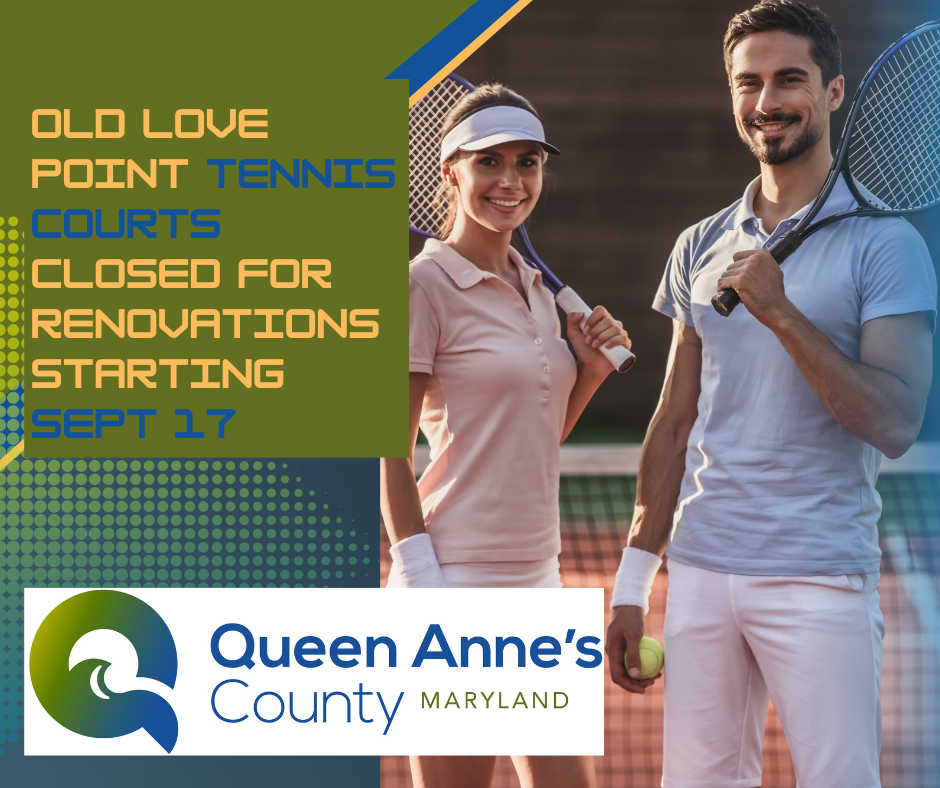 Old Love point tennis courts closed for renovations starting sept 17