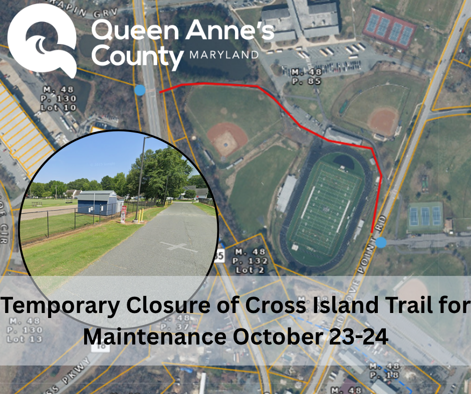 Temporary Closure of Cross Island Trail for Maintenance October 23-24